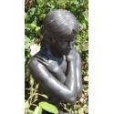 Bronze Garden Statue of a Girl