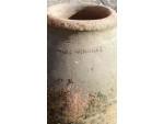 Close up of oil jar 