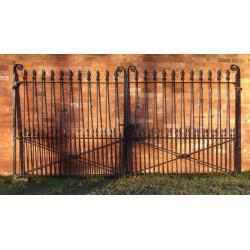 Pair of salvaged entrance gates