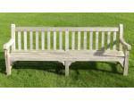 Weathered teak bench