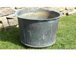 View of copper planter 