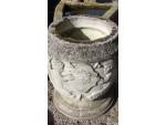 Weathered large garden planter