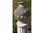 Close up of stone finial 