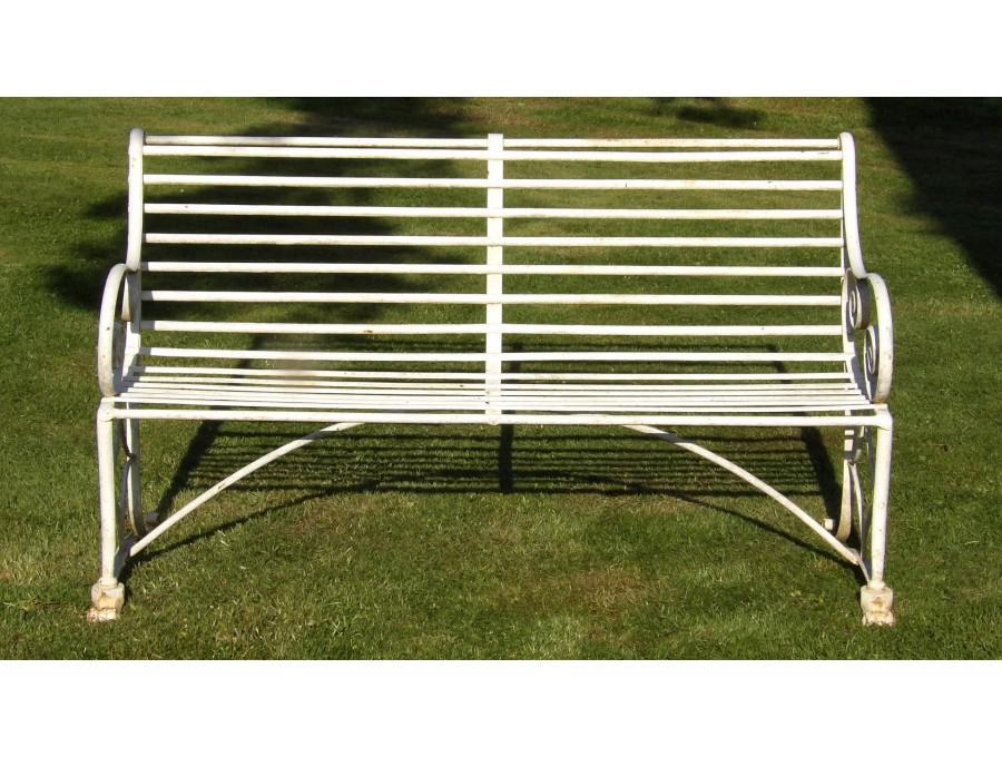 Antique wrought-Iron bench