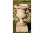 Carved Stone Garden Urn
