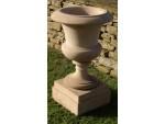 Carved Stone Garden Urn