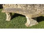 Weathered Stone Garden Seat