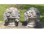 Pair of Weathered Garden Finials