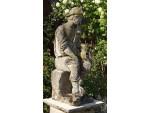 Close up of garden statue 