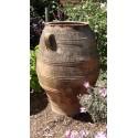 Side on view of vintage Cretan pot 