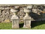 Weathered Garden Urns