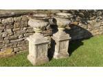 Weathered Garden Urns