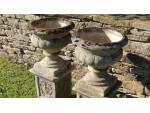 Weathered Garden Urns