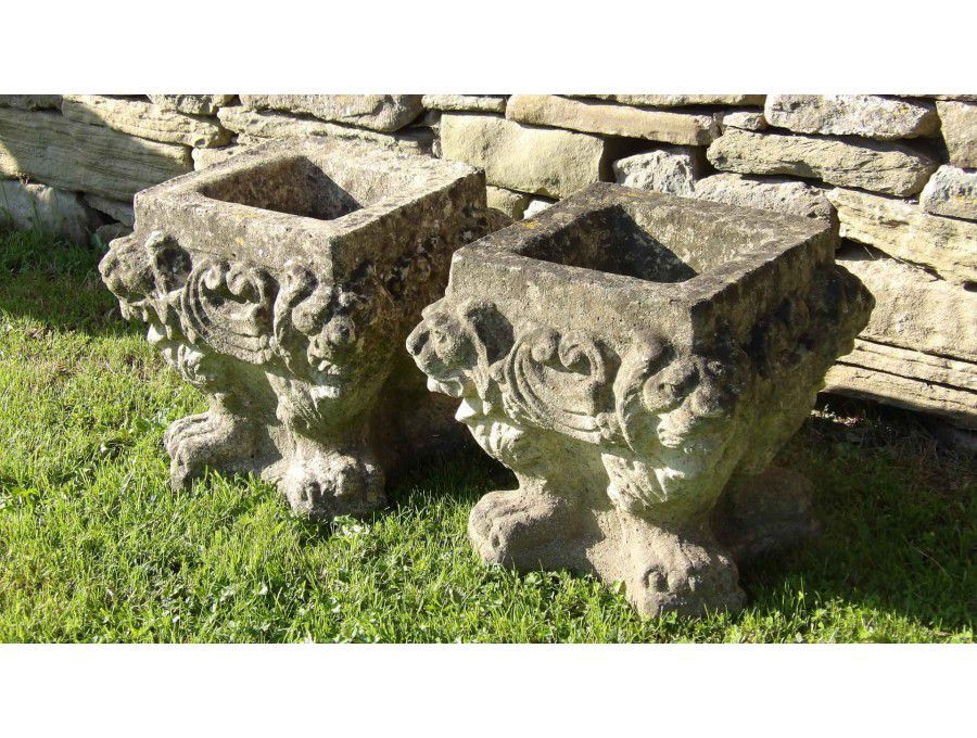 Weathered Garden Planters
