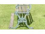 End view of Victorian Garden Bench