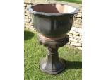 A Large Glazed Garden Jardiniere