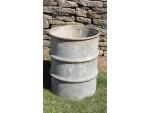 Salvaged Galvanised Barrel