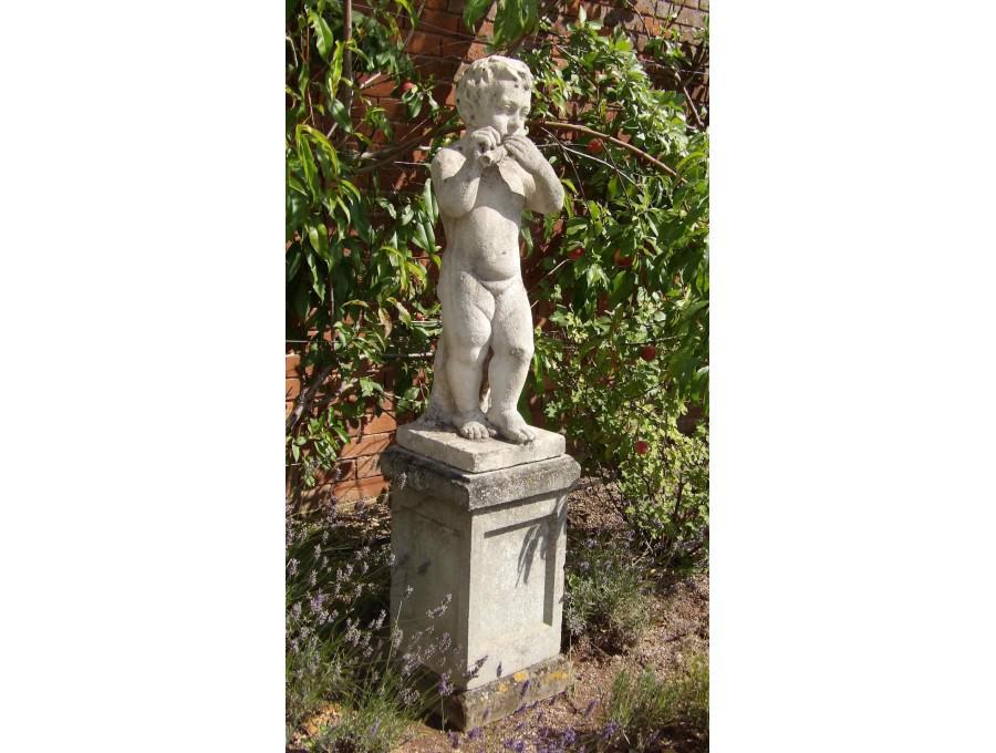 Carved Limestone Garden Statue