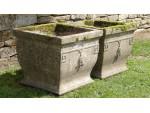 Pair of Vintage Square Planters