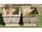 Pair of Vintage Square Planters