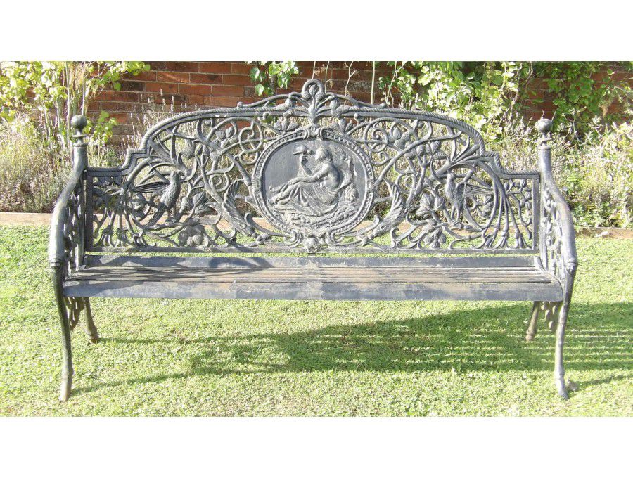Cast-iron Medallion Bench