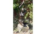 Modern Bronze Garden Statue