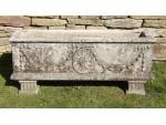 A Weathered Haddonstone Planter