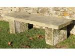 Salvaged Stone Bench