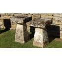 Two Antique Limestone Staddle Stones