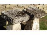 Two Antique Limestone Staddle Stones