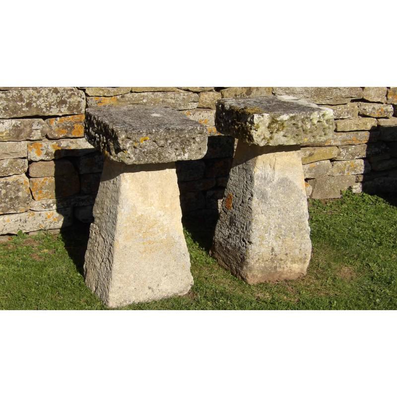 Antique Limestone Staddle Stones