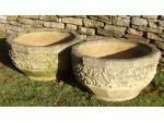 Large Weathered Planters