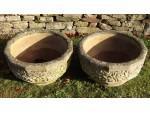 Large Weathered Planters