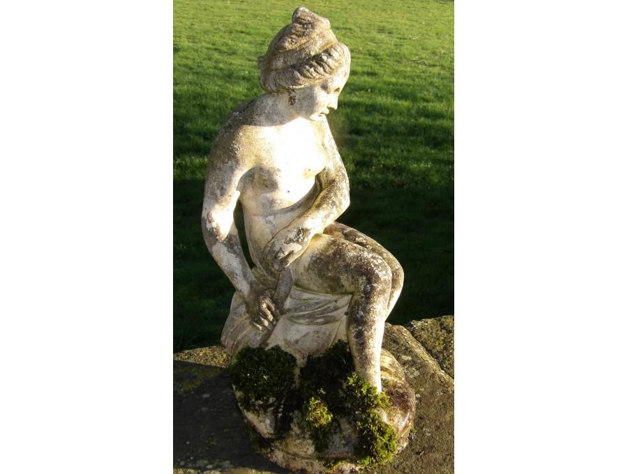 A Weathered Garden Statue