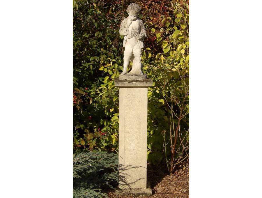 Carved Stone Garden Statue
