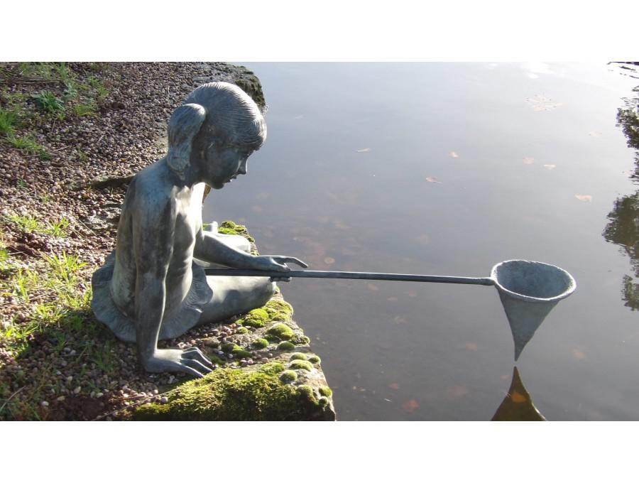 Bronze Girl with Net