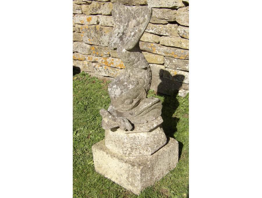 Limestone Fish Fountain