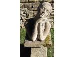 Weathered Garden Sculpture of a Girl