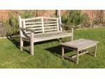Weathered Teak Garden Bench