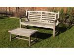 Weathered Teak Garden Bench