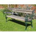 Pair Weathered Garden Benches