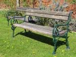 Pair Weathered Garden Benches