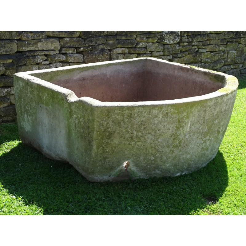 Large Stone Water Trough Antique and Vintage Holloways garden Antiques