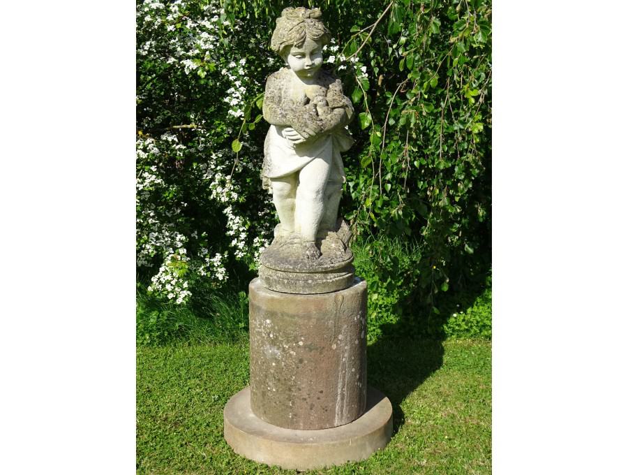 Limestone Garden Statue