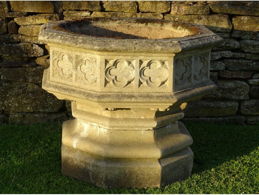 Weathered Gothic Jardiniere