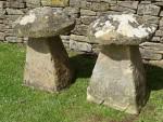 Antique Limestone Staddle Stones