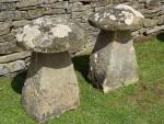Antique Limestone Staddle Stones