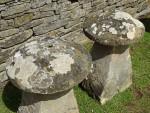 Antique Limestone Staddle Stones
