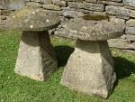 Antique Limestone Staddle Stones