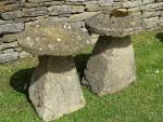 Antique Limestone Staddle Stones
